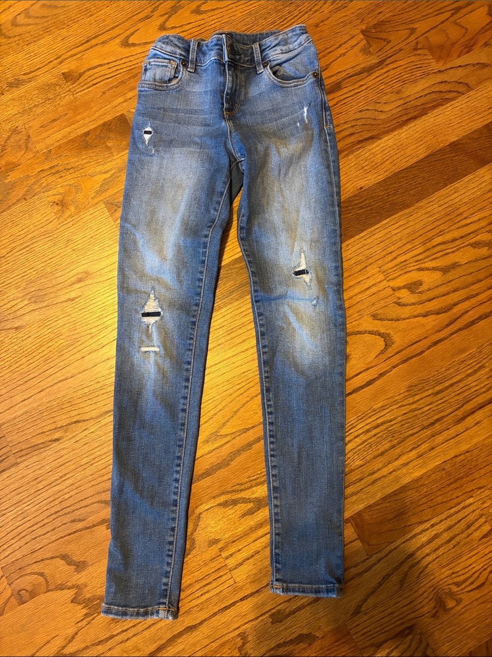 GAP Distressed Light Blue Kids slim stretch Skinny Jeans